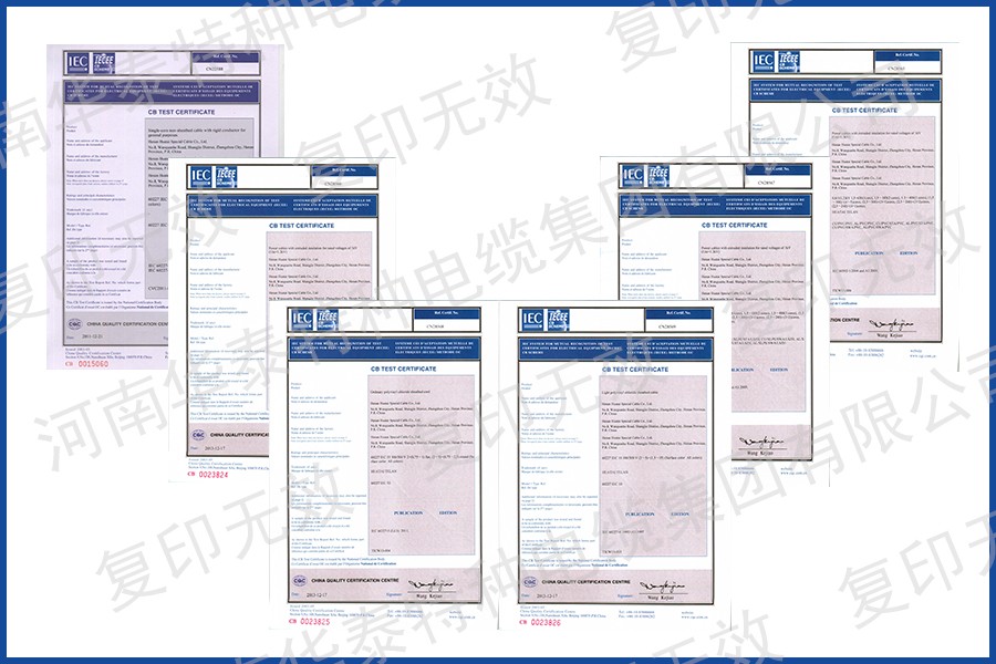International Electrotechnical CB certificate
