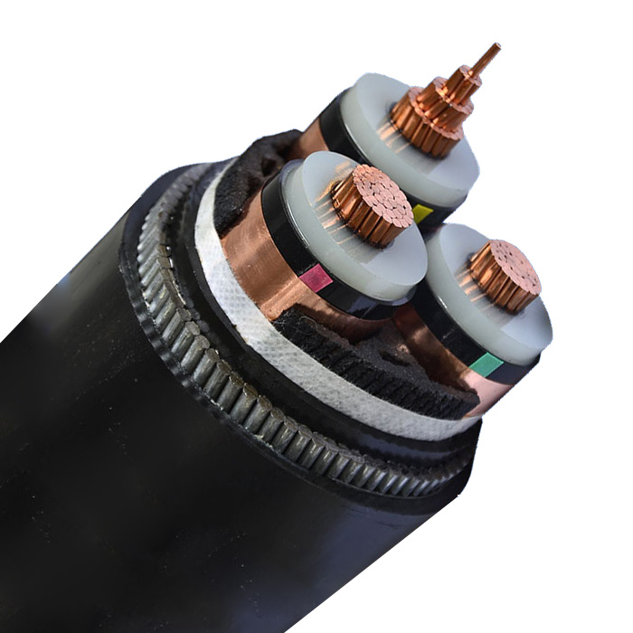 Three core XLPE insuated cables with ocpper conductor-18/30(36)kV or 19/33(36)kV