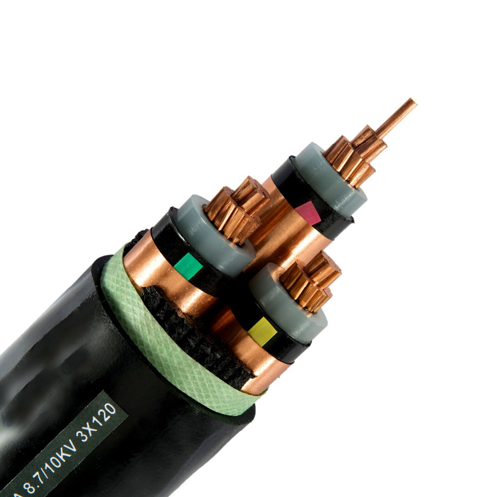 IEC 60502-2 XLPE insulated,copper tape screened,unarmored power cable  for voltages from 6kV up to 35kV
